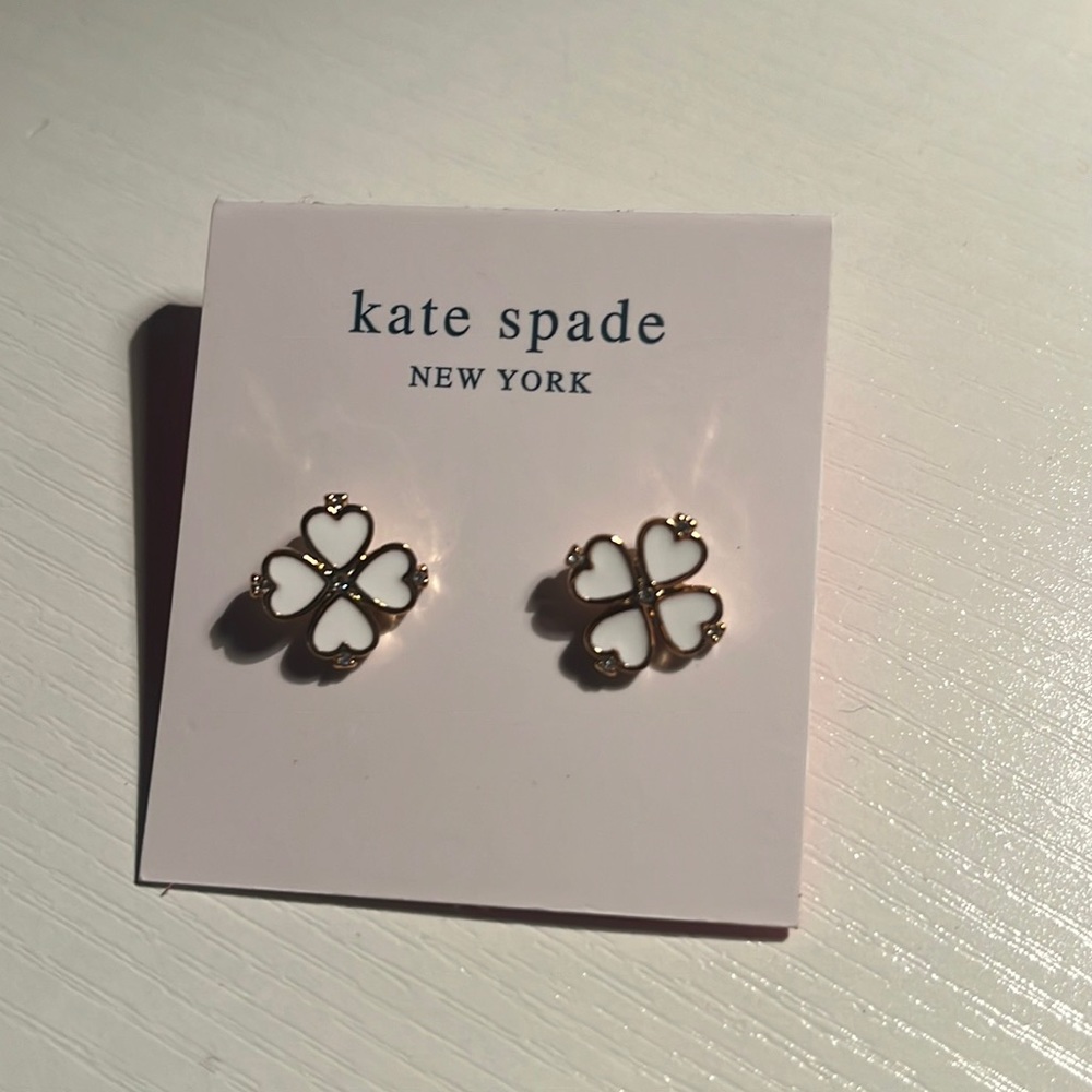 Kate Spade Legacy Logo Floral Spade Earrings